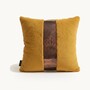 Harald Gl��ckler Luxus Deko Kissen Pomp��s by Casa Padrino Gelb / Kupfer - Gl��ckler Kissen - Designer Zierkissen - Harald Gl��ckler Designer Deko Accessoires