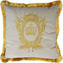 Harald Gl��ckler Luxus Deko Kissen Pomp��s by Casa Padrino Creme / Gold  - Gl��ckler Kissen 