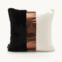 Harald Gl��ckler Luxus Deko Kissen Pomp��s by Casa Padrino Wei� / Schwarz / Bronze - Gl��ckler Kissen - Designer Zierkissen - Harald Gl��ckler Designer Deko Accessoires