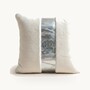 Harald Gl��ckler Luxus Deko Kissen Pomp��s by Casa Padrino Wei� / Silber - Gl��ckler Kissen - Designer Zierkissen - Harald Gl��ckler Designer Deko Accessoires