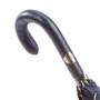Italienisch Handgefertigt Regenschirm mit Blau Ledergriff f�r Herren - Handmade in Italy
