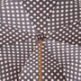 Klassisch Regenschirm mit Punktemuster, Doppelgewebe f�r Damen - Manuelle �ffnung - 100% Polyester - Schmuck-Griff - Handmade in Italy