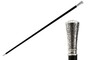 Klassisch Spazierstock mit Silberner Konischgriff - Handmade in Italy
