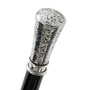 Klassisch Spazierstock mit Silberner Konischgriff - Handmade in Italy
