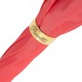 Korallenfarbener Regenschirm mit Schmetterlings-Innenseite f�r Damen - Manuelle �ffnung - 100% Polyester - Griff aus Acetat - Handmade in Italy