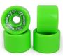 Koston Longboard Wheel Set Poseidon Green 76mm / 78A  ( 4 Rollen ) - Allround Profi Wheels 