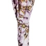 Lila Regenschirm mit Kettenmuster f�r Damen - Automatische �ffnung - 100% Polyester - Griff aus Acetat - Handmade in Italy
