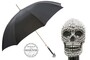 Luxus -Regenschirm mit Totenkopf Griff und Swarovski� f�r Herren - Regenschirm mit Swarovski� Totenkopf Griff - Handmade in Italy