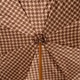 Luxus Brauner Chihuahua-Regenschirm f�r Damen - Manuelle �ffnung - 100% Polyester - Griff aus Emailliertem Messing - Handmade in Italy