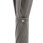 Luxus Grau Stilvoll Regenschirm mit Ledergriff f�r Herren - Handmade in Italy