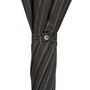Luxus Klassisch Regenschirm mit Silberknauf f�r Herren - Handmade in Italy