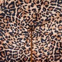 Luxus Leopardisierter Panther-Regenschirm f�r Damen - Manuelle �ffnung - 100% Polyester - Griff aus Emailliertem Messing - Handmade in Italy