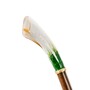 Luxus Regenschirm Damen Calla - Manuelle �ffnung - 100% Polyester - Griff aus Emailliertem Messing - Handmade in Italy