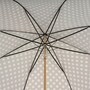 Luxus Regenschirm Damen Chihuahua - Automatische �ffnung - 100% Polyester - Griff aus Emailliertem Messing - Handmade in Italy