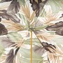 Luxus Regenschirm Damen Elefant Frau - Manuelle �ffnung - 100% Polyester - Griff aus Emailliertem Messing - Handmade in Italy