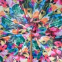 Luxus Regenschirm Damen Frosch - Manuelle �ffnung - 100% Polyester - Griff aus Emailliertem Messing - Handmade in Italy