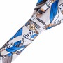 Luxus Regenschirm Damen Grauer Katzenschirm - Automatische �ffnung - 100% Polyester - Griff aus Emailliertem Messing - Handmade in Italy