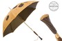 Luxus Regenschirm Damen Hohe Qualit�t Hand Bestickt Schirm mit Sonnenblumen, Doppelgewebe - Handmade in Italy