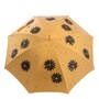 Luxus Regenschirm Damen Hohe Qualit�t Hand Bestickt Schirm mit Sonnenblumen, Doppelgewebe - Handmade in Italy