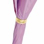Luxus Regenschirm Damen Seestern Blau - Manuelle �ffnung - 100% Polyester - Griff aus Emailliertem Messing - Handmade in Italy