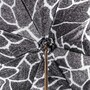 Luxus Regenschirm Damen Waschb�r - Manuelle �ffnung - 100% Polyester - Griff aus Emailliertem Messing - Handmade in Italy