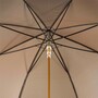 Luxus Regenschirm Herren Eule - Automatische �ffnung - 100% Polyester - Griff aus Emailliertem Messing - Handmade in Italy