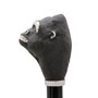 Luxus Regenschirm Herren Gorilla - Automatische �ffnung - 100% Polyester - Griff aus Emailliertem Messing - Handmade in Italy
