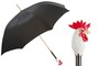 Luxus Regenschirm Herren Hahn - Automatische �ffnung - 100% Polyester - Griff aus Emailliertem Messing - Handmade in Italy