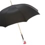 Luxus Regenschirm Herren Hahn - Automatische �ffnung - 100% Polyester - Griff aus Emailliertem Messing - Handmade in Italy