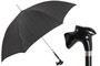 Luxus Regenschirm Herren Schwarzer Schnauzer - Manuelle �ffnung - 100% Polyester - Griff aus Acetat - Handmade in Italy