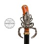 Luxus Regenschirm Herren Skorpion mit Swarovski� Kristallen - Handmade in Italy