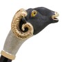 Luxus Regenschirm Herren Widder mit Griff Besteht aus Emailliertem Messing - Handmade in Italy