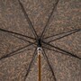 Luxus Regenschirm Herren Wolf - Automatische �ffnung - 100% Polyester - Griff aus Emailliertem Messing - Handmade in Italy