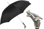 Luxus Regenschirm Herren mit Drachen - Automatische �ffnung - 100% Polyester - Messing Griff - Handmade in Italy