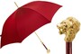 Luxus Regenschirm Herren mit Goldener L�we und Roter Stoff - Handmade in Italy