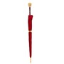 Luxus Regenschirm Herren mit Goldener L�we und Roter Stoff - Handmade in Italy