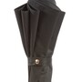 Luxus Regenschirm Herren mit Goldsch�del - Automatische �ffnung - 100% Polyester - Goldfarben Emaillierter Griff aus Harz - Handmade in Italy