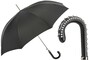 Luxus Regenschirm Herren mit Ledergriff mit Ziern�geln - Handmade in Italy