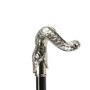 Luxus Regenschirm Herren mit Silberschlange - Handmade in Italy