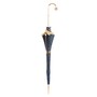 Luxus-Regenschirm mit Blauen Dahlien, Doppelgewebe f�r Damen - Handmade in Italy