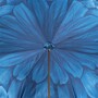 Luxus-Regenschirm mit Blauen Dahlien, Doppelgewebe f�r Damen - Handmade in Italy