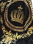 Luxus Wohndecke Pomp��s by Casa Padrino Barock Chains & Crown Schwarz / Gold von Harald Gl��ckler mit Glitzersteinen