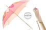 Luxus Wundersch�n Regenschirm mit Aufgesetzten Bl�ttern, Doppelgewebe f�r Damen - Handmade in Italy