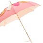 Luxus Wundersch�n Regenschirm mit Aufgesetzten Bl�ttern, Doppelgewebe f�r Damen - Handmade in Italy