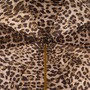 Pastell-gr�ner Regenschirm mit Leopardmuster, Doppelgewebe f�r Damen - Handmade in Italy