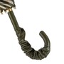 Pastell-gr�ner Regenschirm mit Leopardmuster, Doppelgewebe f�r Damen - Handmade in Italy