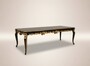 Pomp��s by Casa Padrino Barock Luxus Esstisch mit Glasplatte Schwarz / Gold 350 x 120 x H. 80 cm - Pomp��ser Barock Esstisch designed by Harald Gl��ckler