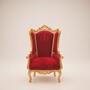 Pomp��s by Casa Padrino Luxus Barock Ballon Sessel Bordeauxrot / Gold - designed by Harald Gl��ckler