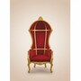 Pomp��s by Casa Padrino Luxus Barock Ballon Sessel Bordeauxrot / Gold - designed by Harald Gl��ckler
