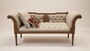 Pomp��s by Casa Padrino Luxus Barock Chesterfield Sitzbank Provence Grau / Braun 170 cm - Designed by Harald Gl��ckler